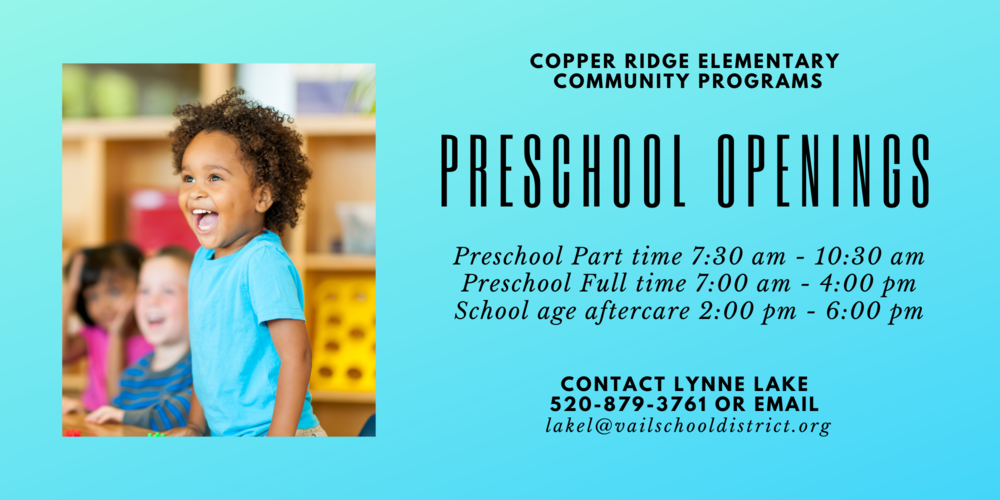 CRE Preschool Openings