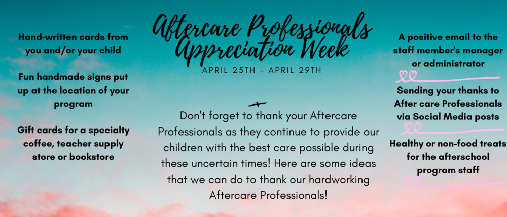 Aftercare Professionals Appreciation Week