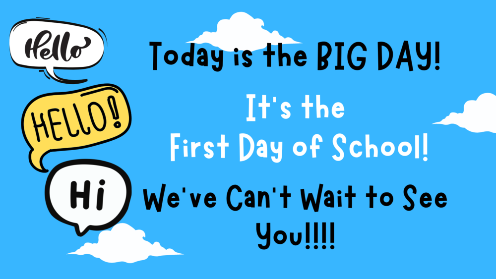 We've Missed You!!  We can't wait to see all of our Stingers on the First Day of School, July 18th!