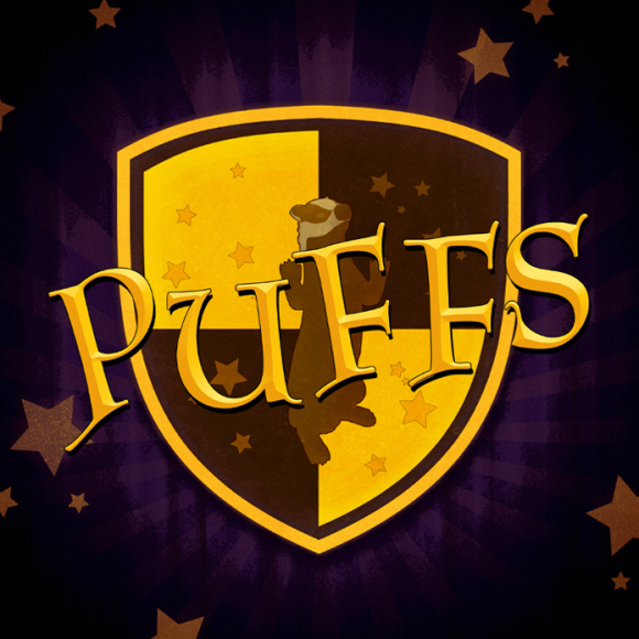 "Puffs" decorative play flyer  