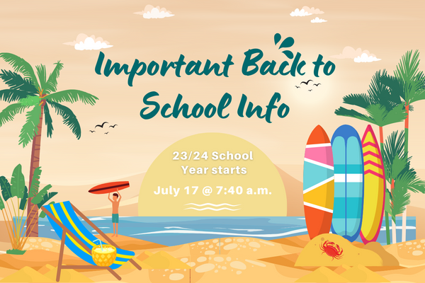 Important Back To School Info | Ocotillo Ridge Elementary School