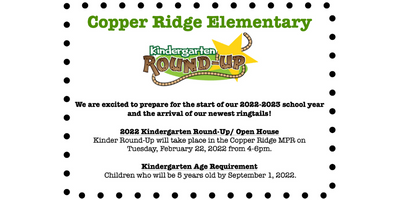 Kindergarten Round-Up Info