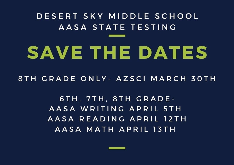 AASA Testing Dates