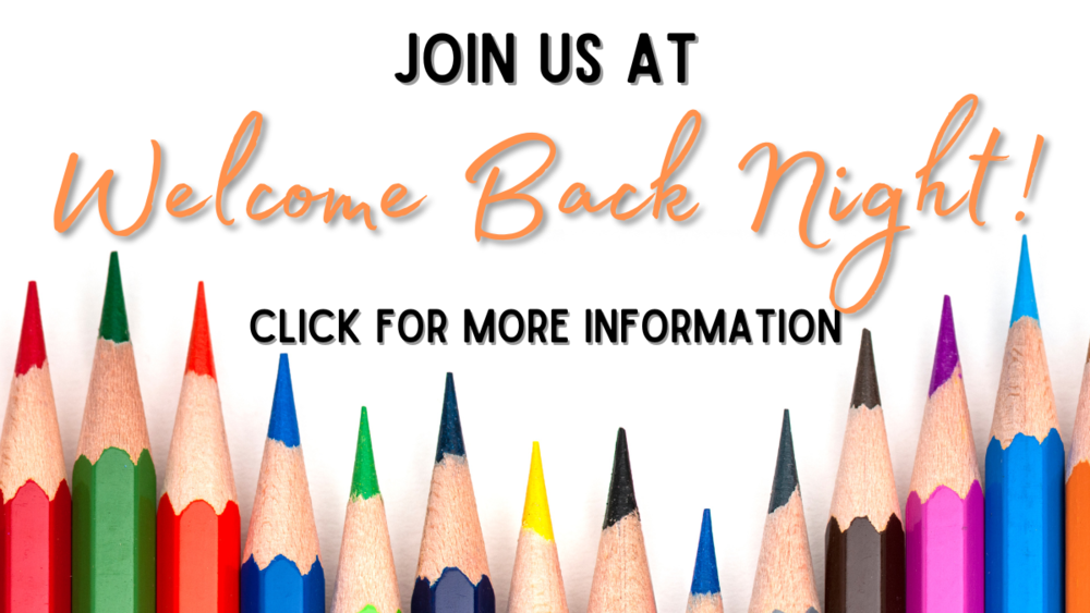 Join us at Welcome Back Night!  Click for more information
