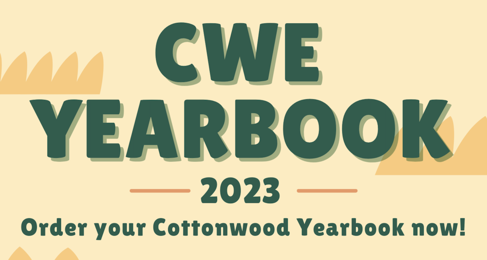Order Your Yearbook Today! Cottonwood Elementary School