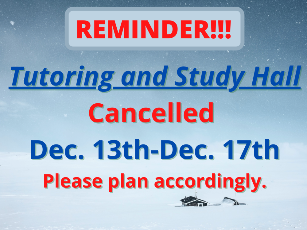 Cancel Study Hall