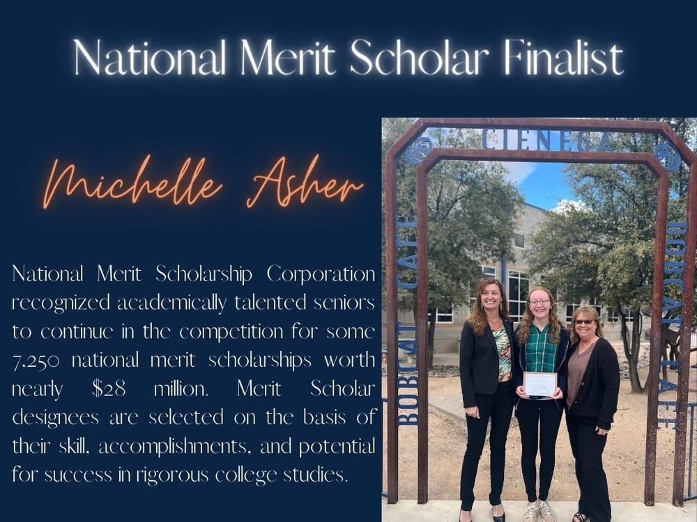 Michelle Asher - National Merit Scholar Finalist