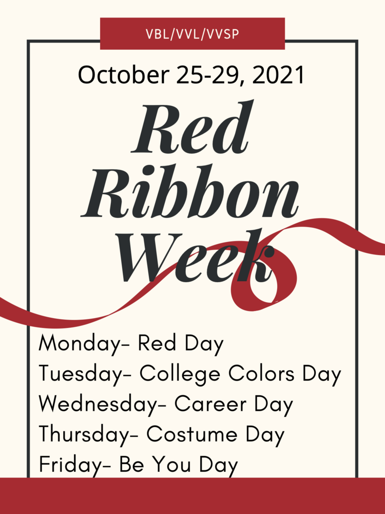 Red Ribbon Week October 25-29