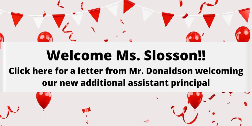 Welcome Ms. Slosson