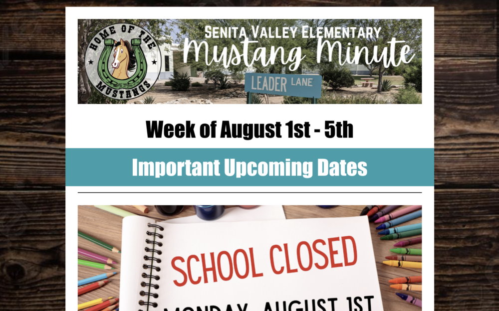 Mustang Minute - July 29th