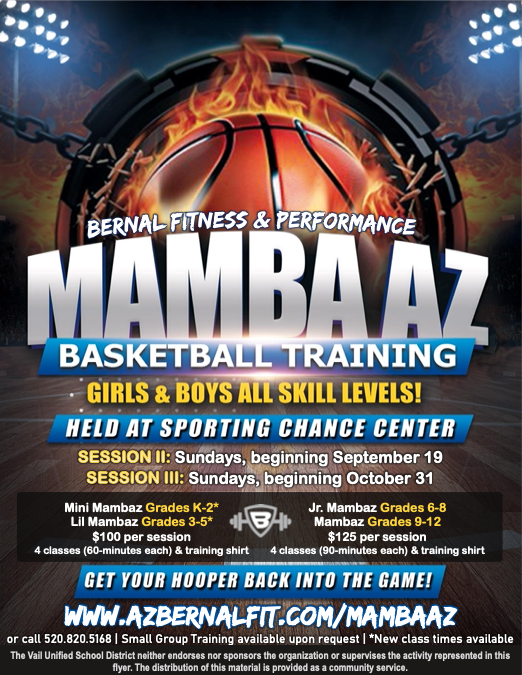 Mamba AZ Basketball Training Sessions Information
