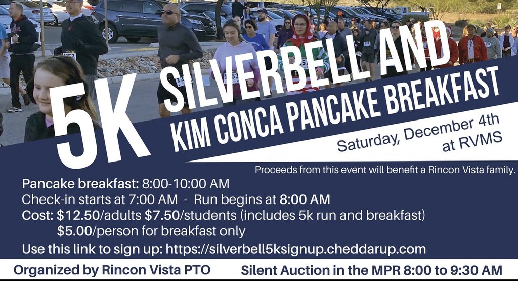 5K Silverbell and Kim Conca Pancake Breakfast