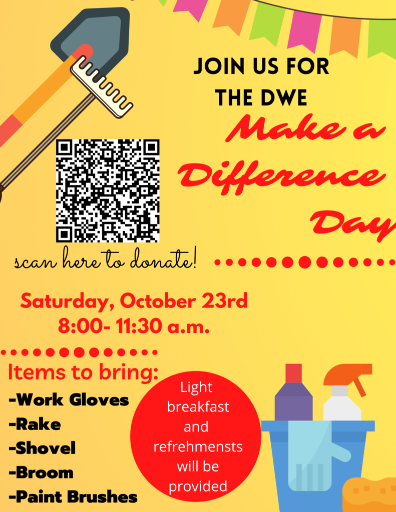 DWE Make a Difference Day 8:00am-11:30am