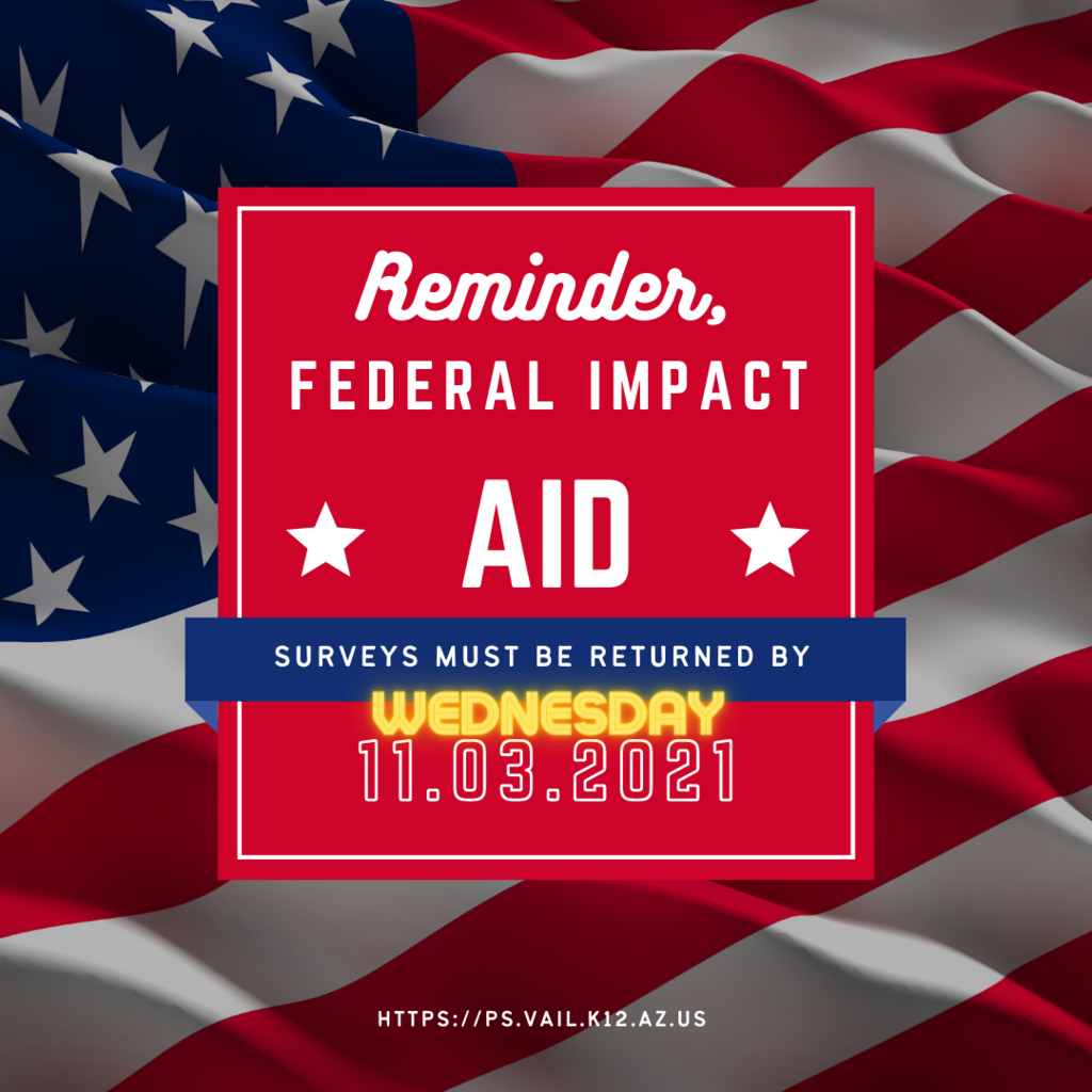 Federal Impact Aid Surveys Due Wednesday 3 November!