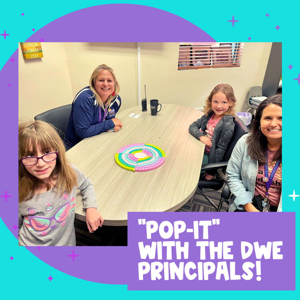 "Pop-it" with the DWE Principals