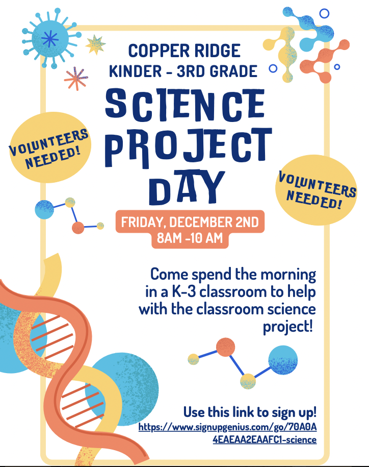 Volunteers Needed Science Project Day