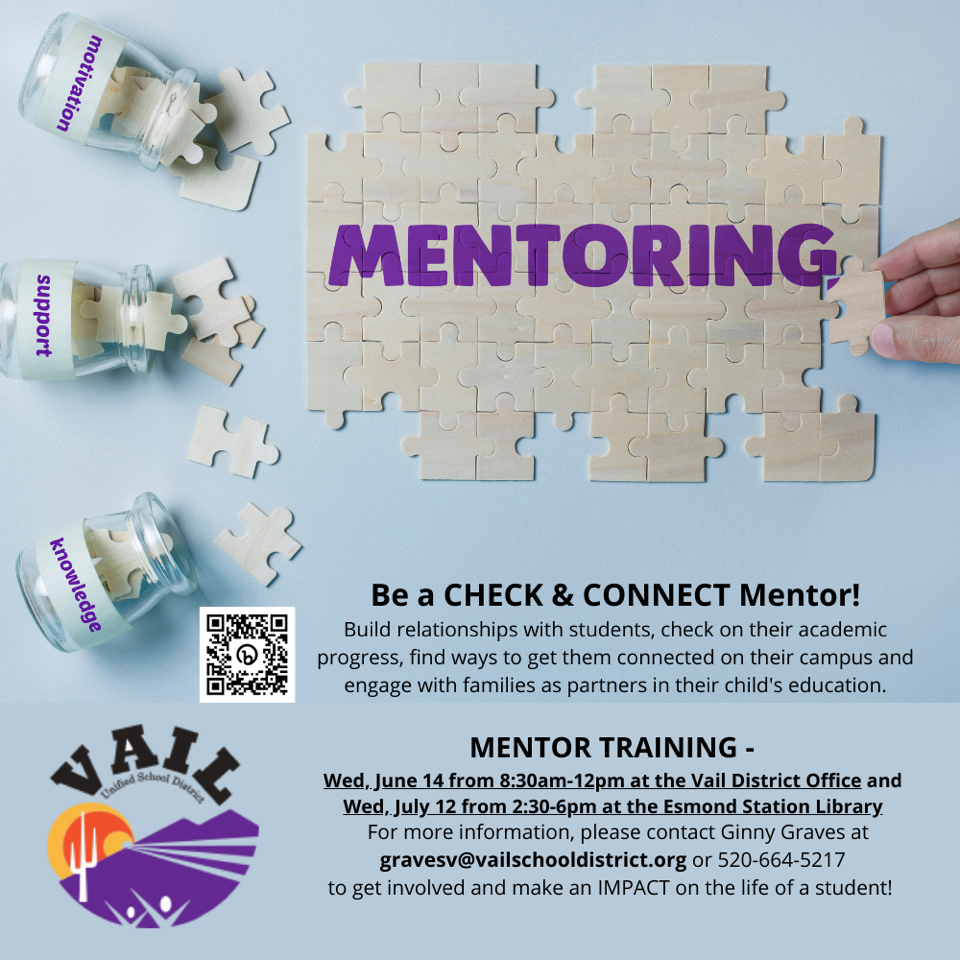 BE A CHECK & CONNECT MENTOR