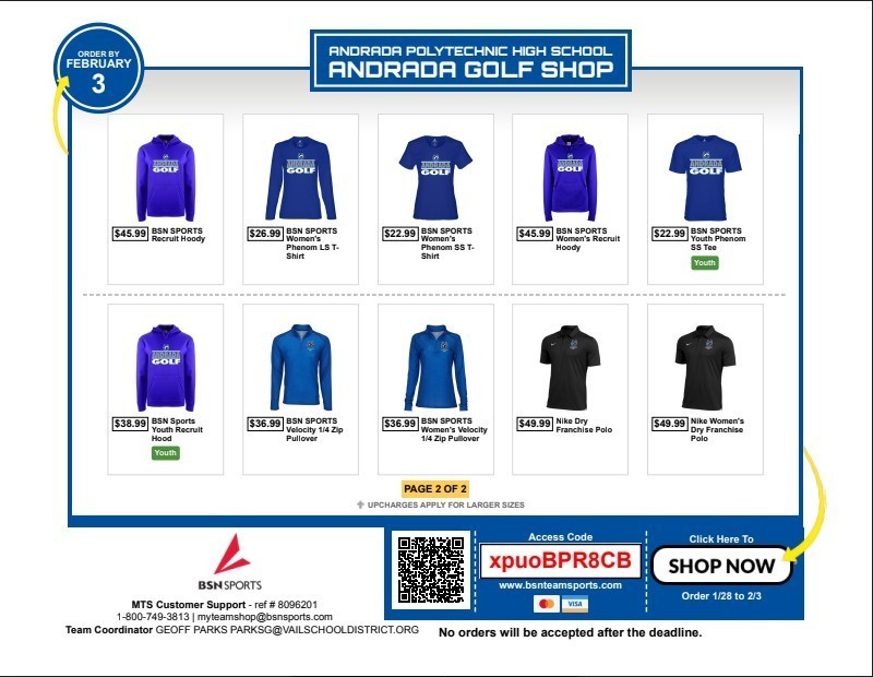 Golf Shop Page 2