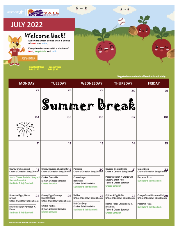 Lunch Menus And Prices Sycamore Elementary School Lunch Menus And Prices Sycamore Elementary School