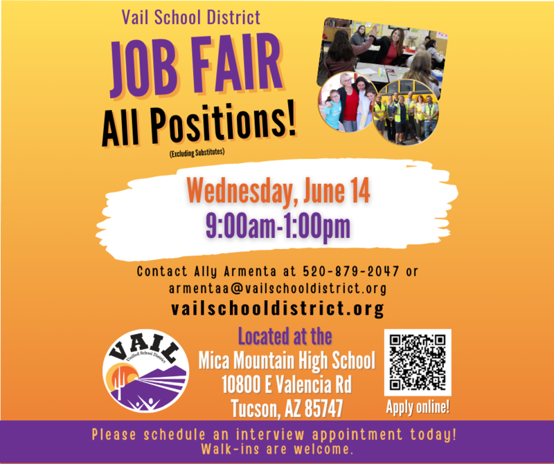 VUSD Job Fair to the Vail School District